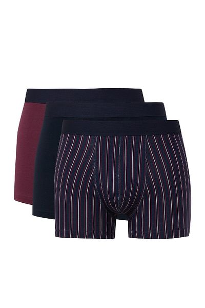 DeFacto Gestreifter 3-teiliger Herren-Boxer E0028ax24wn