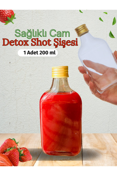 Milea Sızdırmaz Gold Metal Kapaklı Çok Amaçlı Cold Brew Yassı Şişe