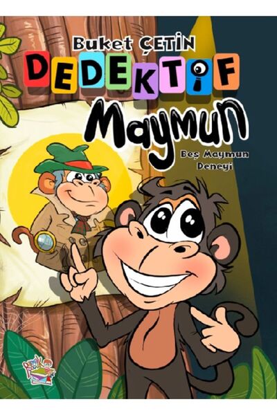 Parmakçocuk Yayınları DEDEKTİF MAYMUN - BEŞ MAYMUN DENEYİ - BUKET ÇETİN
