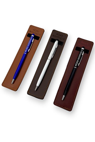 SürLaz Öğretmenler Günü Hediyesi 3'lü İsme Özel Slim Touch Pen Tükenmez Kalem...