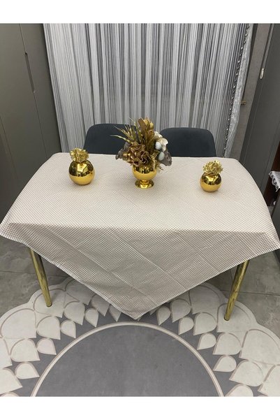zeyrek tekstil Çok Amaçlı Kumaş Bez Sofra & Piknik Sofrası & Masa Örtüsü Ekose Pötikare Desenli 170 X 170