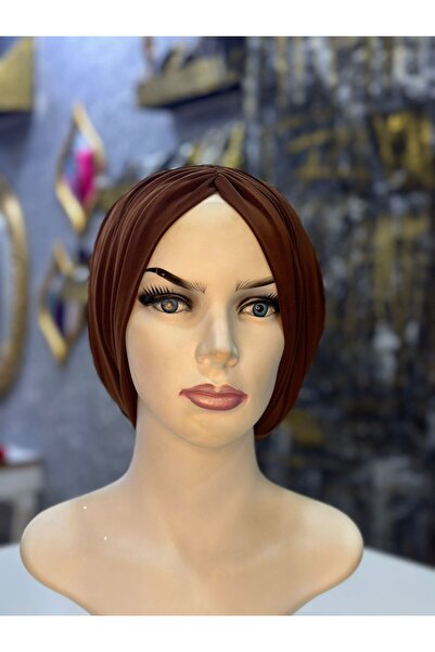 zagreus Kadın acı kahverengi büzgülü salaş bone