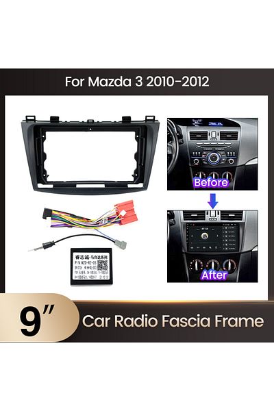 Choice MZ04 Car Radio Panel Mounting for Mazda 3 Axela 2009 2010 2011 2012 2013 GPS Stereo DVD Install Das