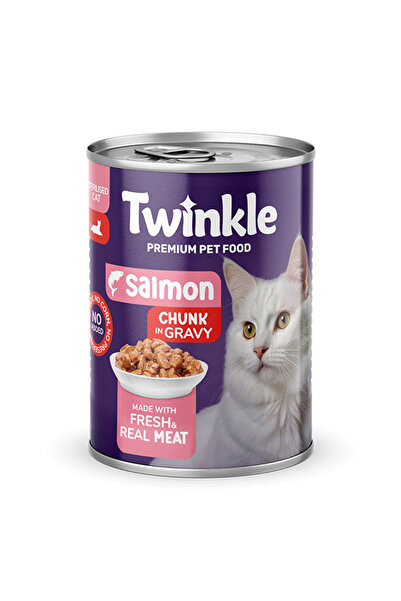 Twinkle Twinkle Somon Parça Etli Kısırlaştırılmış Kedi Maması Konserve 400 Gr.