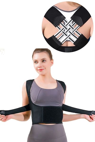 HASBY Unisex Medical Corset - Adjustable with Upright Posture, Posture Corrector, Anti-Hunchback and Column