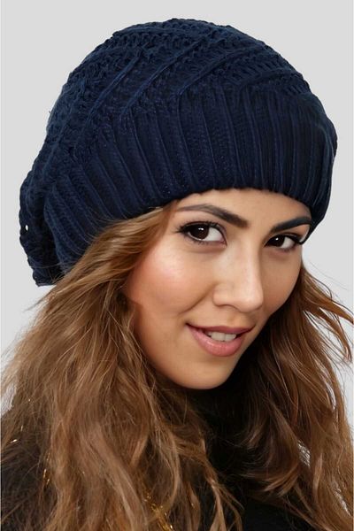 Trenderrs Women's Soft Textured Lined Knitwear Knitted Beret