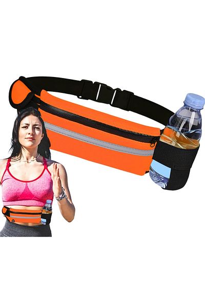 Bagson Sports Waist Bag Men's and Women's Outdoor Running Fitness Small Belt Waist Bag
