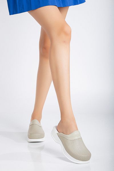 BLUMSABOTERLİK Genuine Leather Women's Orthopedic Slippers - Nurse, Doctor, Veterinary, Dentist, Teacher, Cook, Gastro Blumsabo