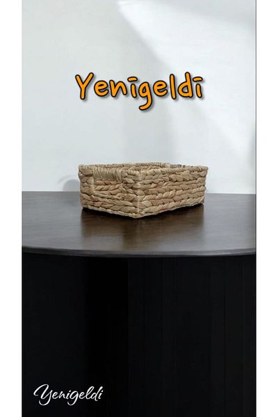 Yenigeldi 1 брой естествена плетена кошница (дължина 31 см ширина 20 см височина 11 см) New240038k