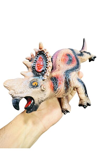 FEN TOYS Oyuncak Trex Dinazor Sesli Yumuşak Et Dolgu 33 Cm Oyuncak Dinozor