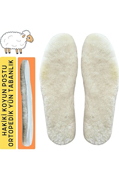 YeferStore %100 Koyun Postu Yün Ayakkabı Tabanlığı, Kışlık Sıcak Tutan Tabanlık