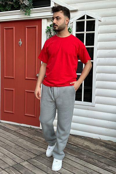 OXVİN Puff Baggy Sweatpants 3 STRANDS Puff Soft (Fleece Inside - Original Fit)