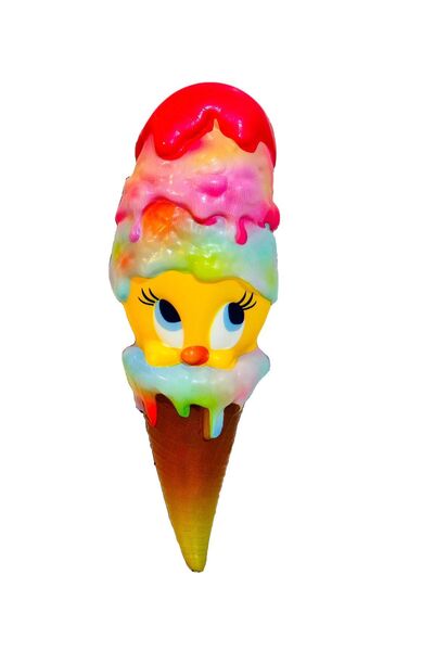 FEN TOYS Dondurma Tweety Yumuşacık Sukuşi Sık Bırak Stres Giderici Oyuncak 19 Cm