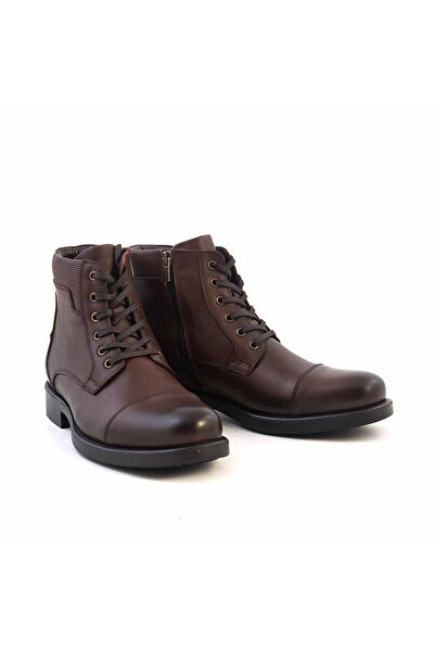 KEMAL TANCA Kauçuk Taban Bağcıklı Hakiki Deri Erkek Bot 9898
