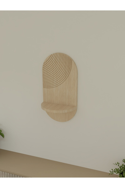 WoodArtDesign Semplice Parmak İzi Dekoratif Duvar Rafı