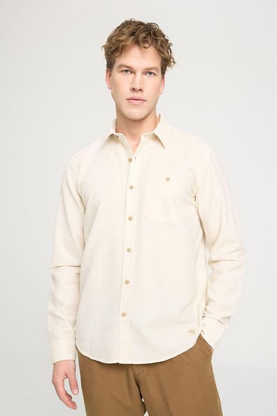 WRANGLER BeigeRelaxedFit Wide Cut Shirt