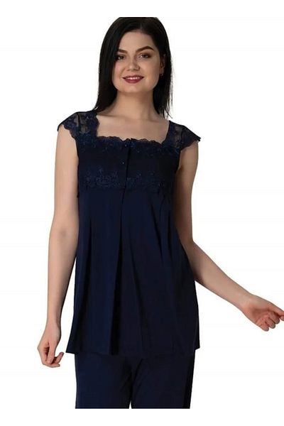 by İGP Lace Short Sleeve Maternity Pyjama Set