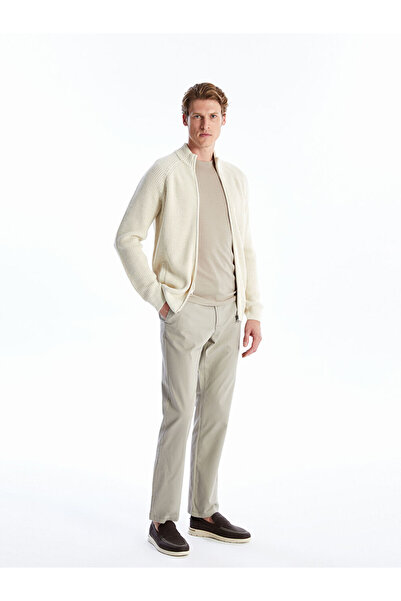 LC Waikiki Pantaloni chino pentru bărbați din gabardină cu croiala standard bej