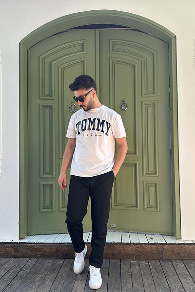 OXVİN Φούτερ King Pique Double Leg Jogger - Ύφασμα Pique (Αυθεντική φόρμα)