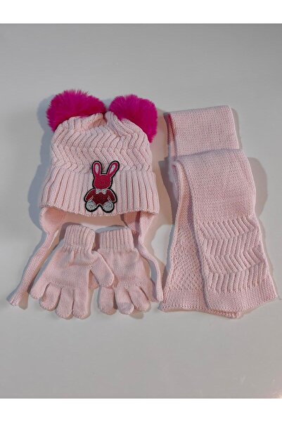 Kitti Quilt for Girls 1-4 Years Old Atki Beret Glove 3 Piece Set - 24160-06-068