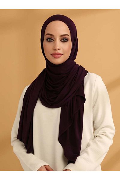 Tuva Plum Practical Jersey Ready Turban