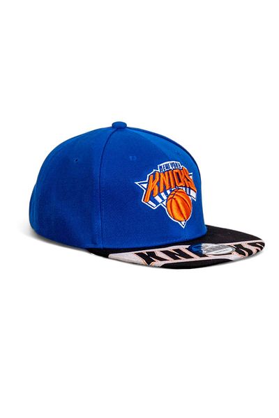 Eke Tekstil Баскетболна шапка с бродерия New York Knicks в синьо и черно