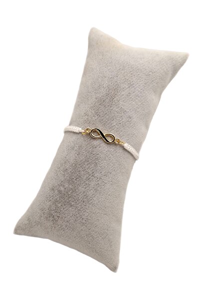 Han Ticarethane سوار محبوك باللون الأسود مع علامة إنفينيتي