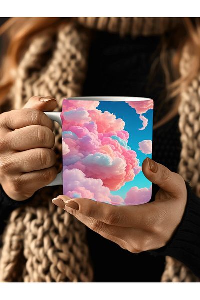 Evion Cloud Shaped 3D Design Ceramic Mug - Gift Mug