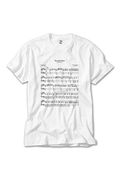 CrowsGate Guns N Roses November Rain White T-Shirt