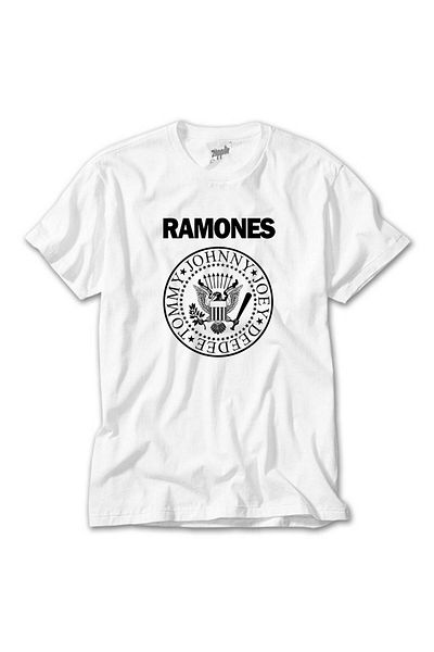 CrowsGate Ramones Look Out Below White T-Shirt