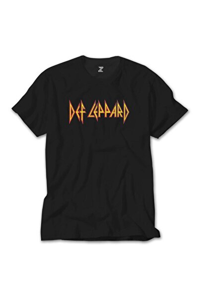 WAKHA Μαύρο T-Shirt με λογότυπο Def Leppard