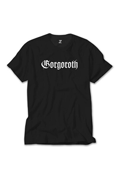 Generic Brand Gorgoroth Logo Black T-Shirt