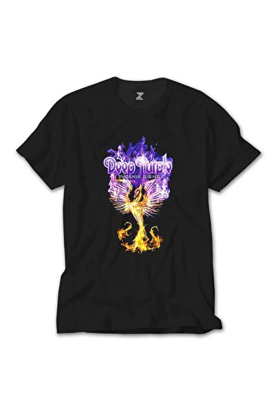 Lunas Glow Tricou negru Deep Purple Phoenix Rising