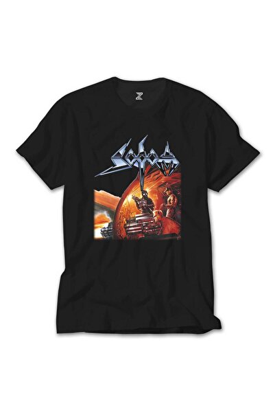 Generic Brand Tricou negru portocaliu agent Sodom