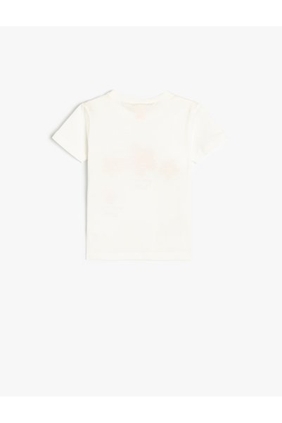 Koton T-Shirt Floral Printed Short Sleeve Crew Neck Cotton