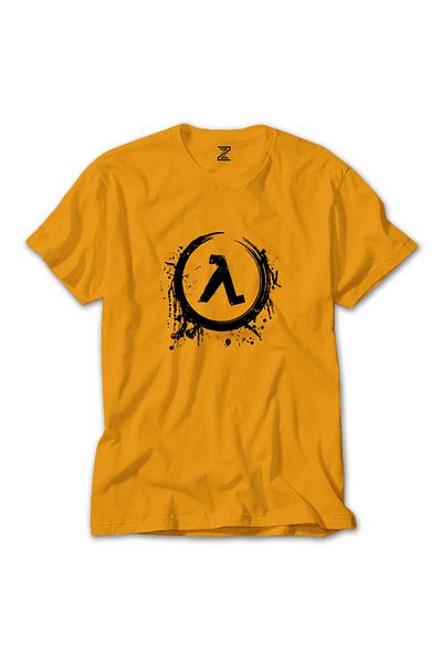 Z zepplin Κίτρινο T-shirt με λογότυπο Half Life Splash
