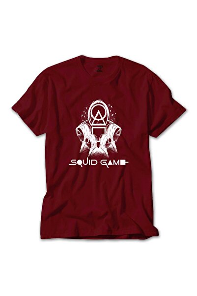 WAKHA تي شيرت أحمر لفريق Squid Game Staff