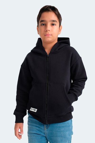 Slazenger Детски унисекс суитшърт LEKAN в тъмносин цвят