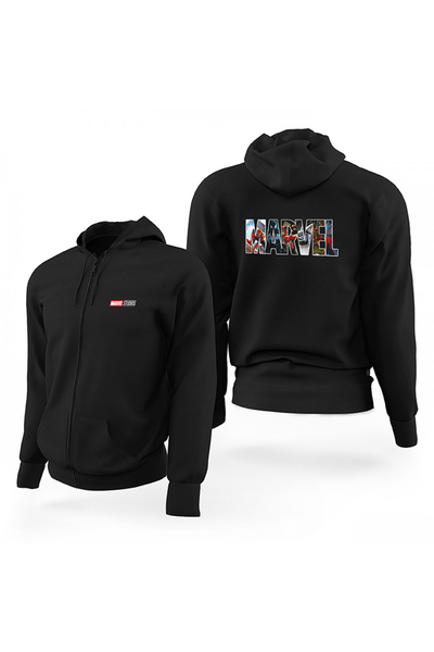 CrowsGate Marvel Spiderman - Black Limited Edition Hooded Zip-Up Sweatshirt