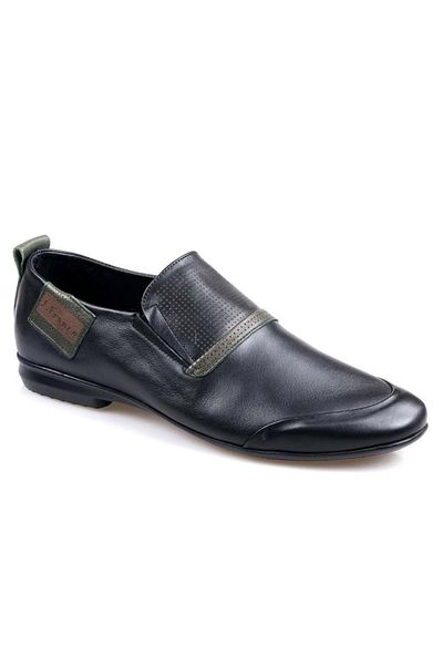 Kids Club Shoes James Franco 812 - Мъжки черни балерини от естествена кожа