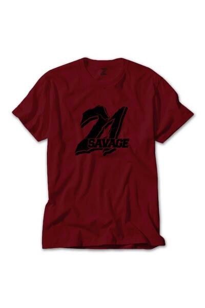 WAKHA 21 تي شيرت أحمر محفوظ