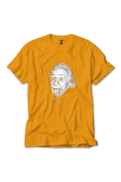 WAKHA تي شيرت أينشتاين أصفر