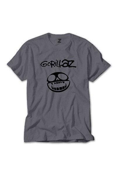 WAKHA تي شيرت غوريلاز سمايل رمادي