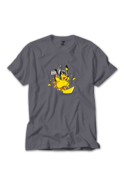 WAKHA تي شيرت بيكاتشو ثور رمادي