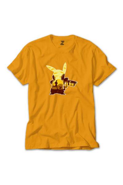 WAKHA تي شيرت بيكاتشو ماسك أصفر