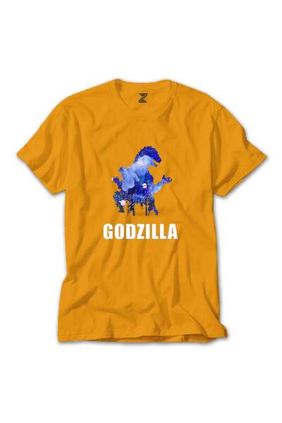 WAKHA تي شيرت جودزيلا في سيتي أصفر اللون
