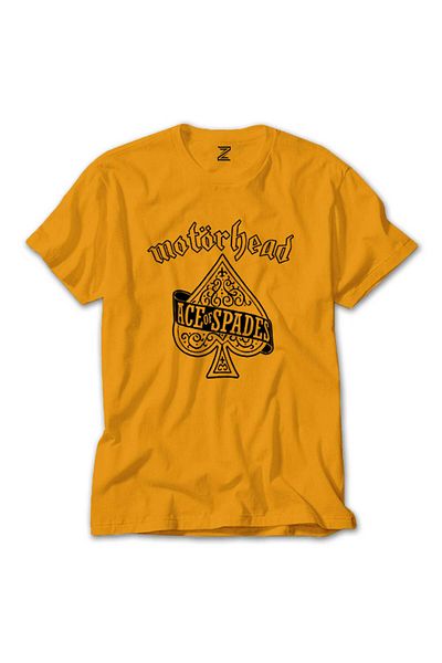 Z zepplin Motörhead Ace Of Spades Yellow T-Shirt