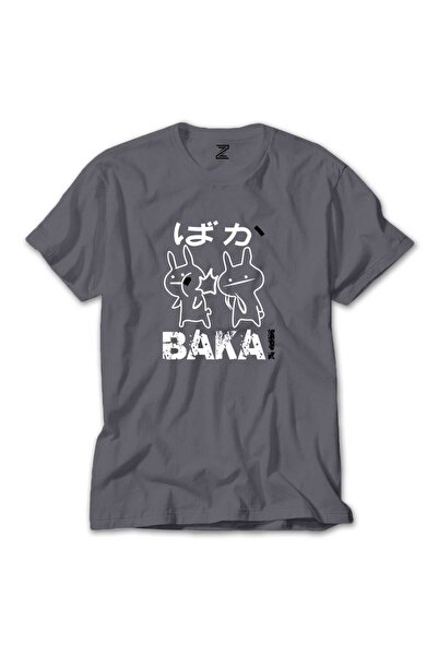 WAKHA تي شيرت باكا رمادي