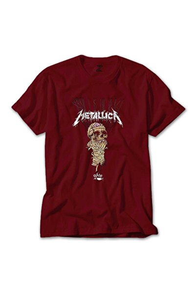 WAKHA ميتاليكا وان تي شيرت أحمر