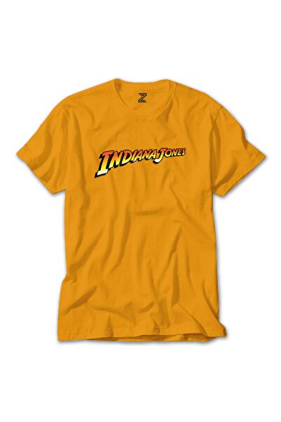 WAKHA إنديانا جونز تي شيرت أصفر